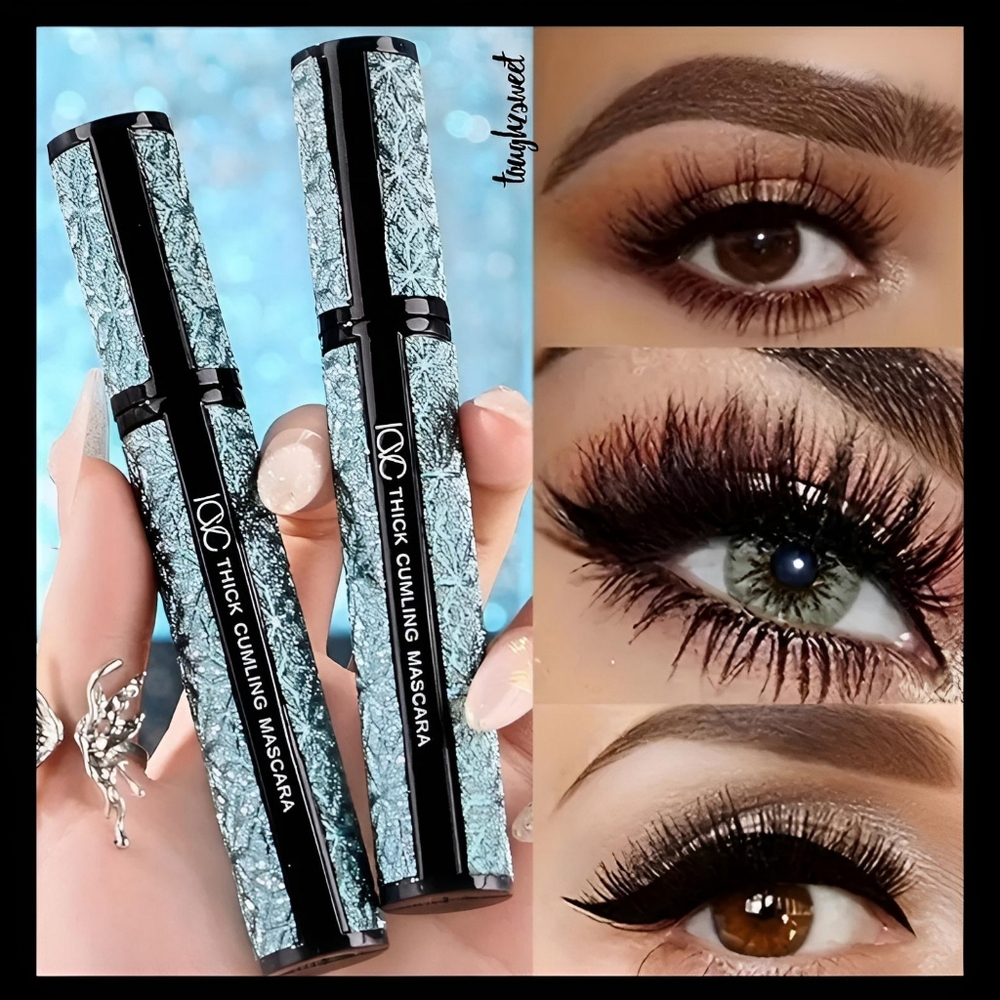 🆕️(2) 4D FIBER BLACK  MASCARA WATERPROOF, CURLING & VOLUMINOUS
